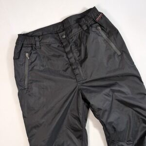 Olympia Moto Sports Pants Mens 36 Quilted Waterproof Full Zip Motorcycle Nylon